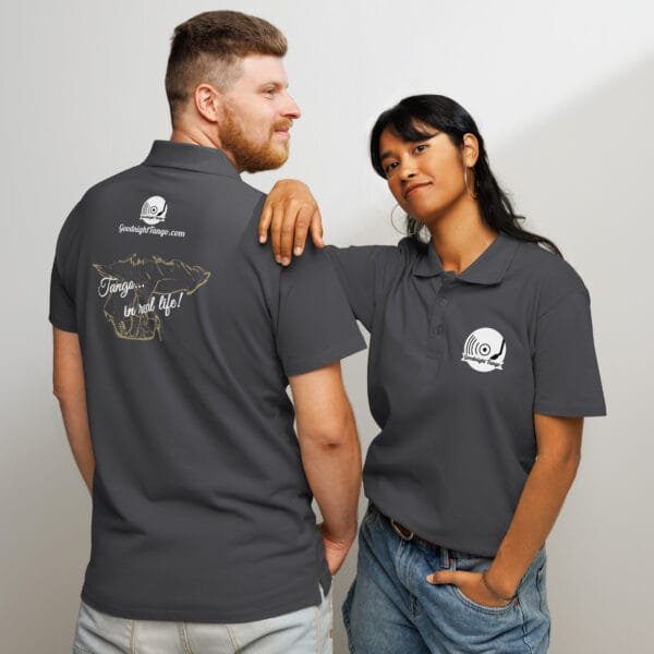 Tango... in real life! Premium pique polo shirt - Image 4