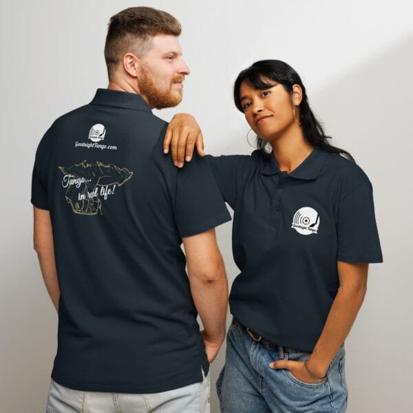 Tango... in real life! Premium pique polo shirt - Image 7