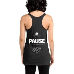 Pause. Women's Racerback Tank