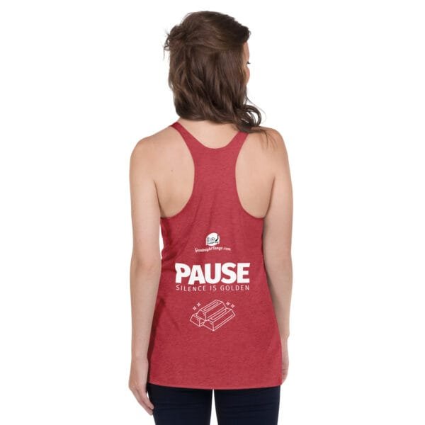 Pause. Women's Racerback Tank - Image 9