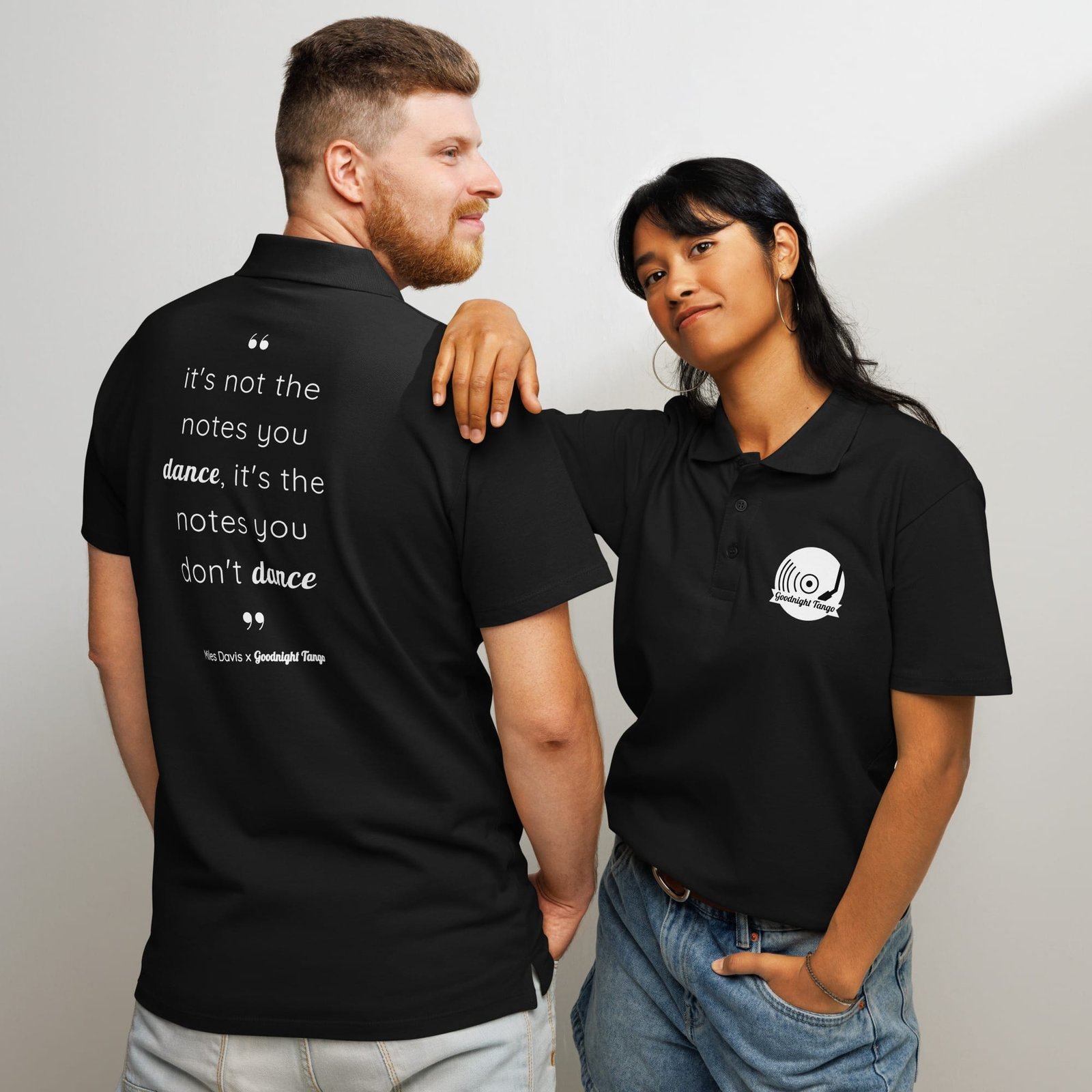 Miles Davis Premium pique polo shirt