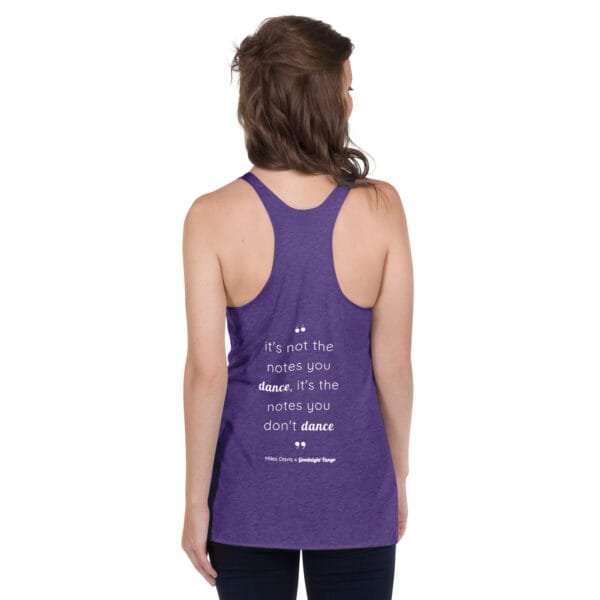 Miles Davis Women's Racerback Tank - Image 5