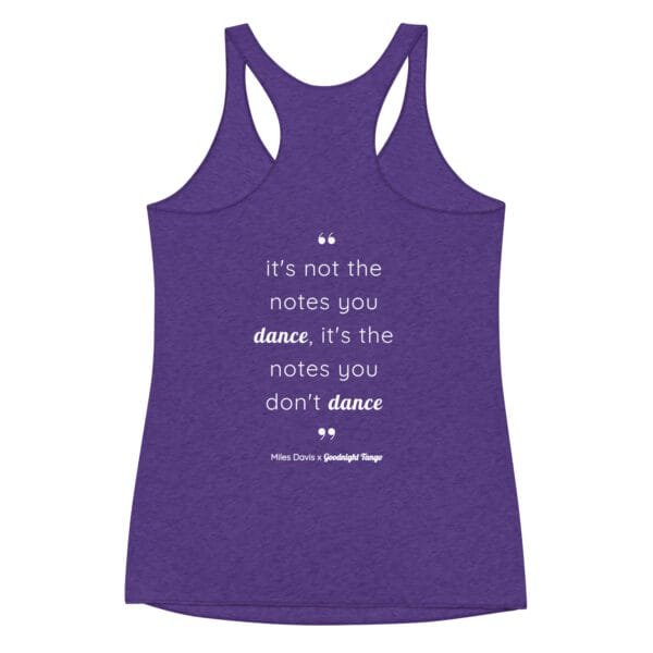 Miles Davis Women's Racerback Tank - Image 6