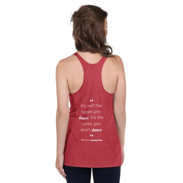 Miles Davis Women's Racerback Tank - Image 9