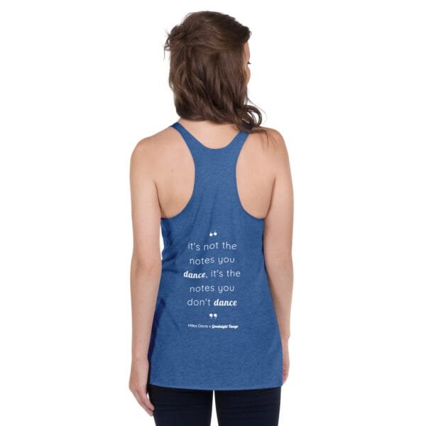Miles Davis Women's Racerback Tank - Image 13