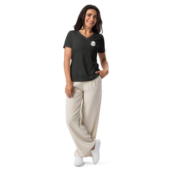 Miles Davis Women’s relaxed v-neck t-shirt - Image 15