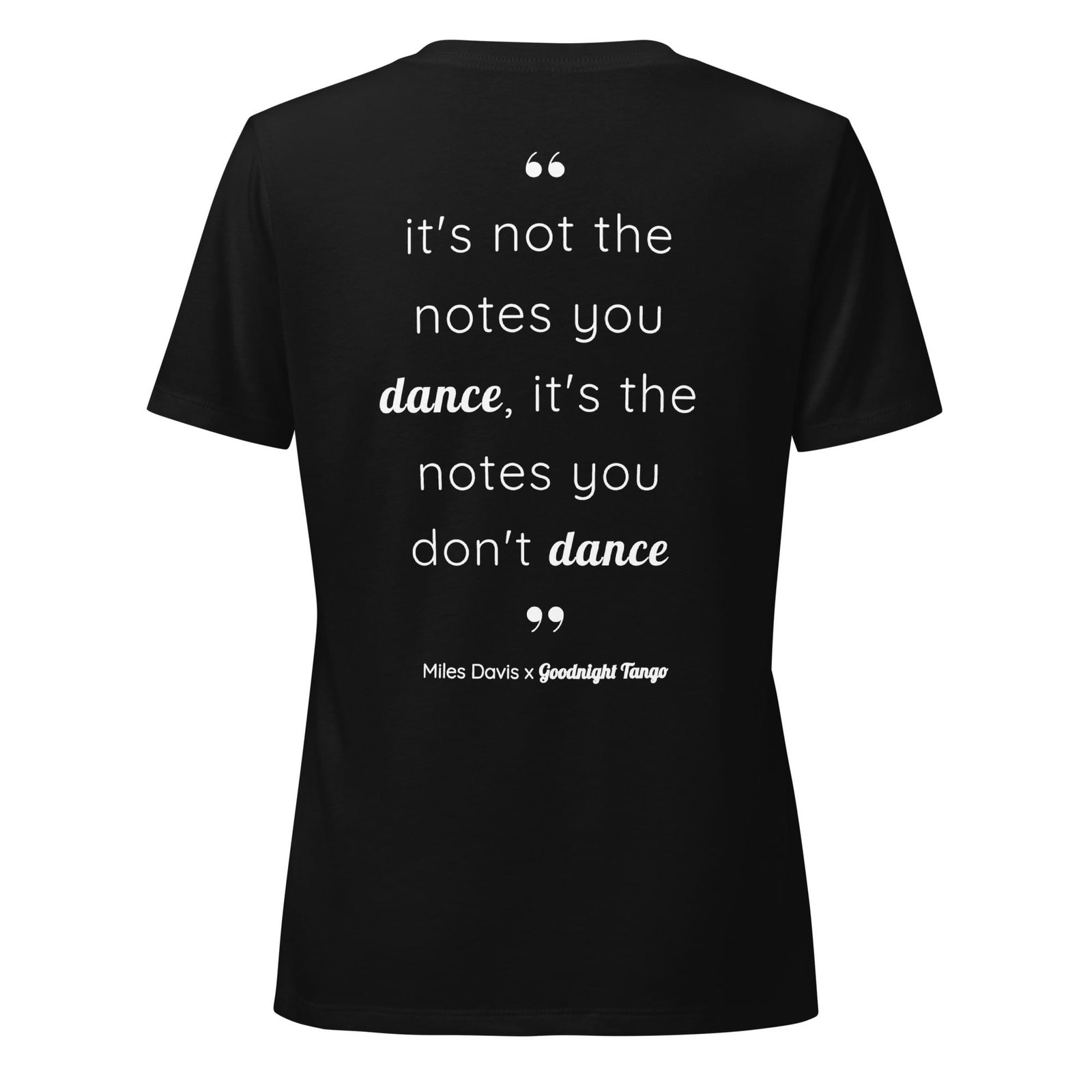 Miles Davis Women’s relaxed v-neck t-shirt