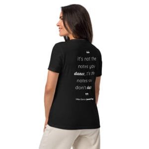 Miles Davis Women’s relaxed v-neck t-shirt
