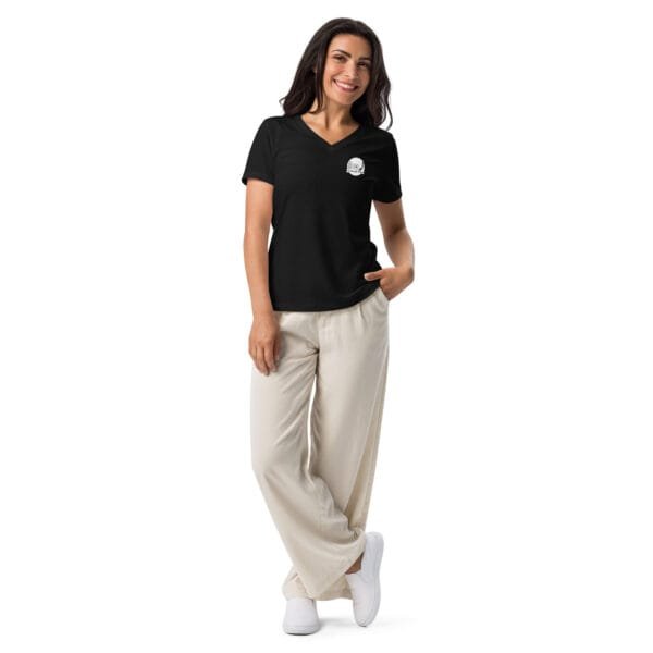 Miles Davis Women’s relaxed v-neck t-shirt - Image 3